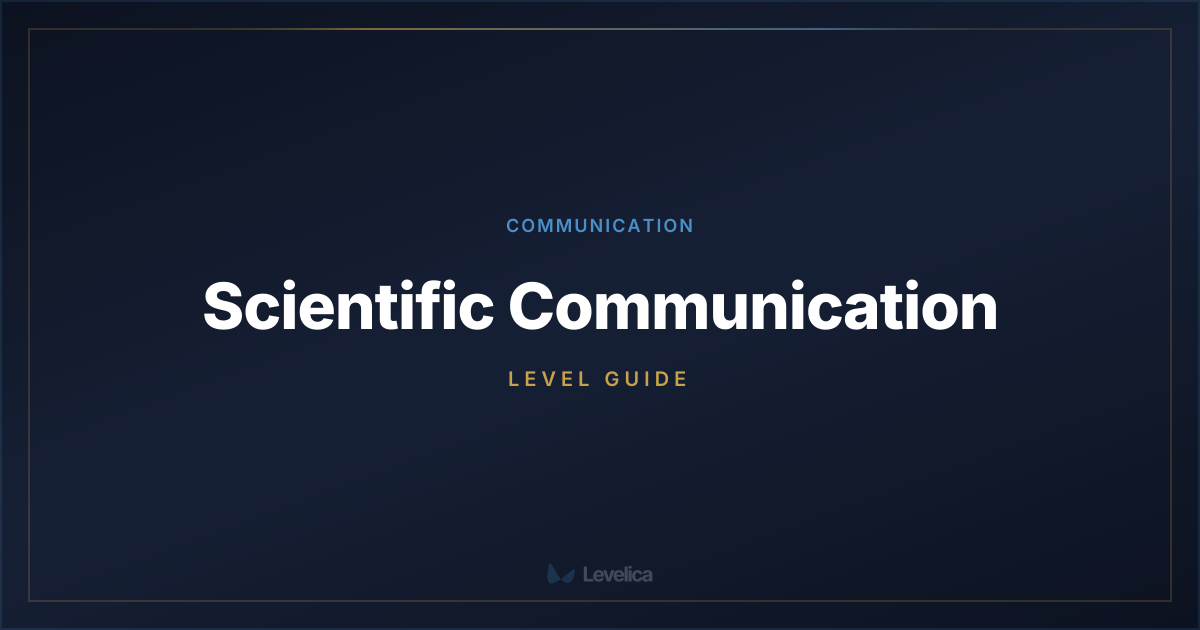 Scientific Communication Level Guide | Levelica | Levelica